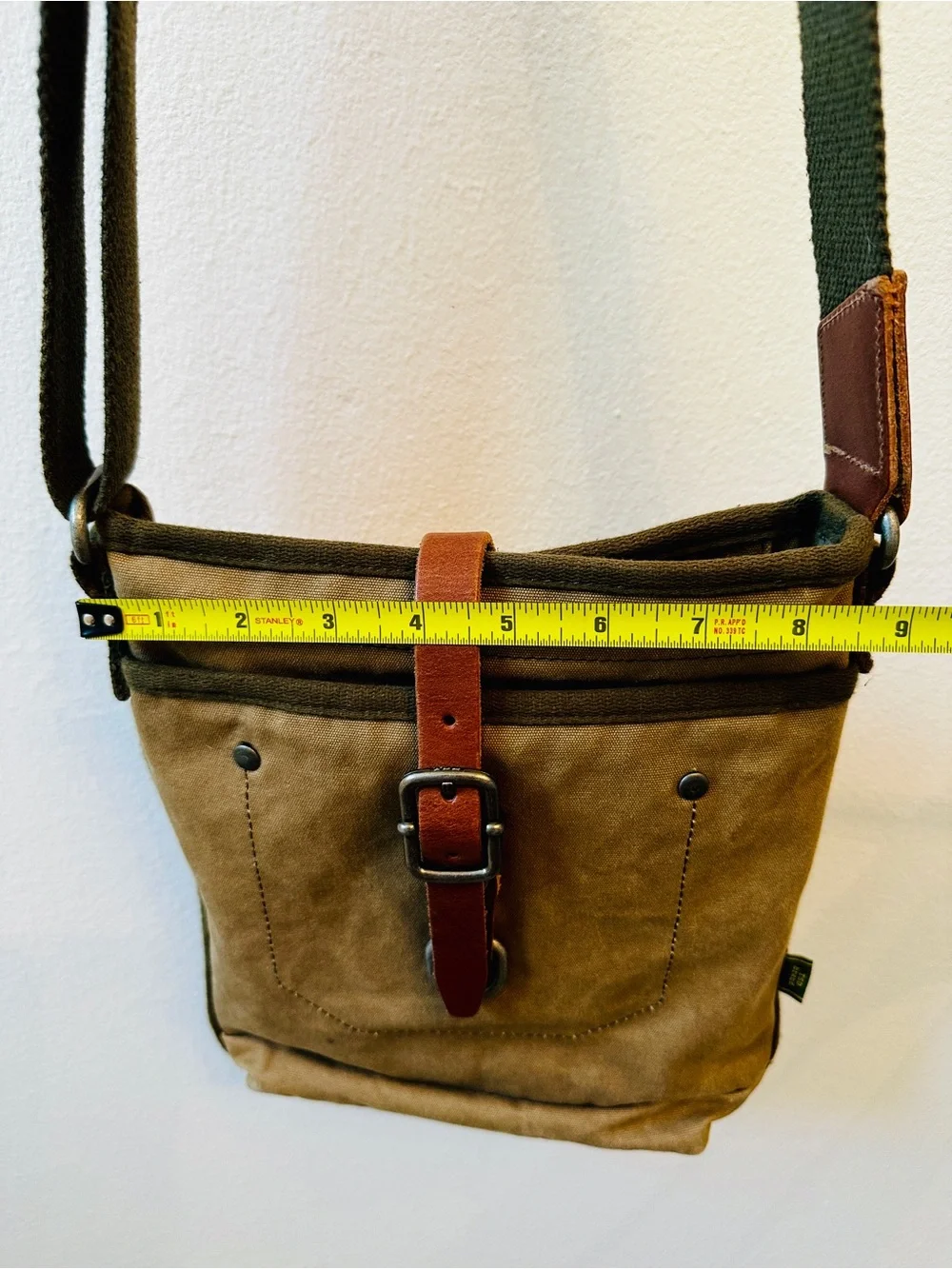 TSD BRAND Forest 100% Cotton Canvas Crossbody bag
